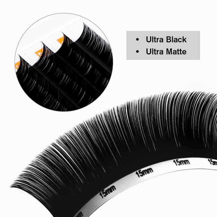 Volume Lash Extensions 0.05mm Ultra Black Materials - Swaniyalashes