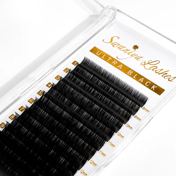 Volume Lash Extensions 0.05mm Ultra Black Materials - Swaniyalashes