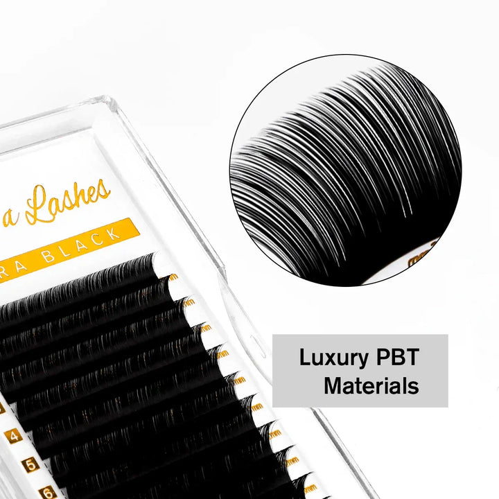 Volume Lash Extensions 0.05mm Ultra Black Materials - Swaniyalashes