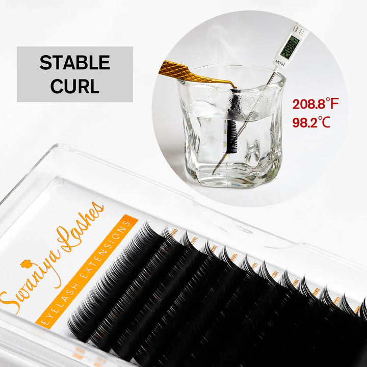 0.07mm Cashmere Russian Volume Eyelash Extensions - Swaniyalashes