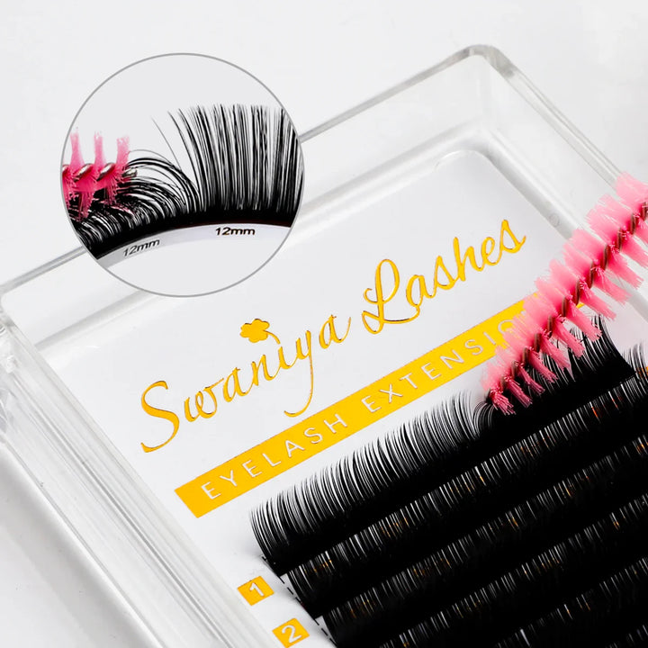 0.07mm Cashmere Russian Volume Eyelash Extensions - Swaniyalashes