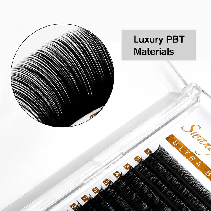 Ultra Black Volume Lashes 0.07mm - Swaniyalashes