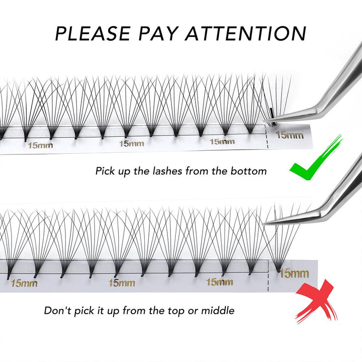 10D Premade Lashes (240 fans) - Swaniyalashes