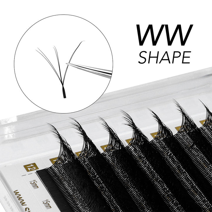 W Shape Colver Lashes 8-15Mix - Swaniyalashes