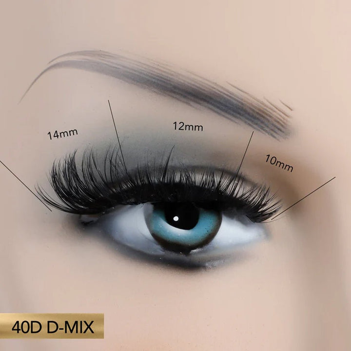 40D DIY Cluster Lash Extensions - Swaniyalashes