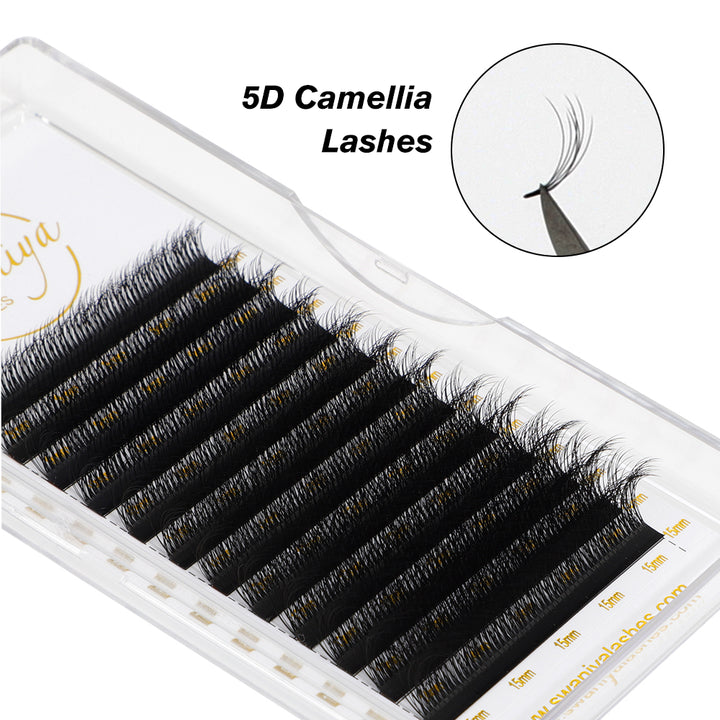 0.07mm 5D Camellia Flully Lash Extensions - Swaniyalashes