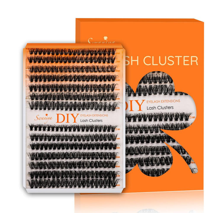 DIY 5D Stereo Fluffy Lash Clusters D curl 10-16MIX - Swaniyalashes