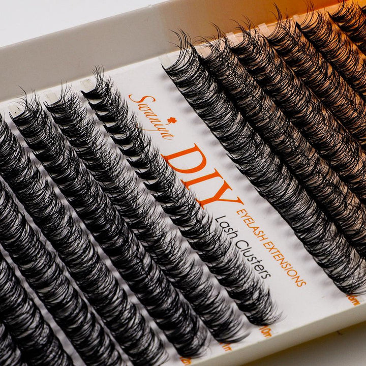 DIY 5D Stereo Fluffy Lash Clusters D curl 10-16MIX - Swaniyalashes