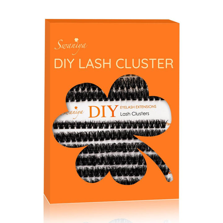 DIY 5D Stereo Fluffy Lash Clusters 50D+60D D curl 10-16MIX - Swaniyalashes