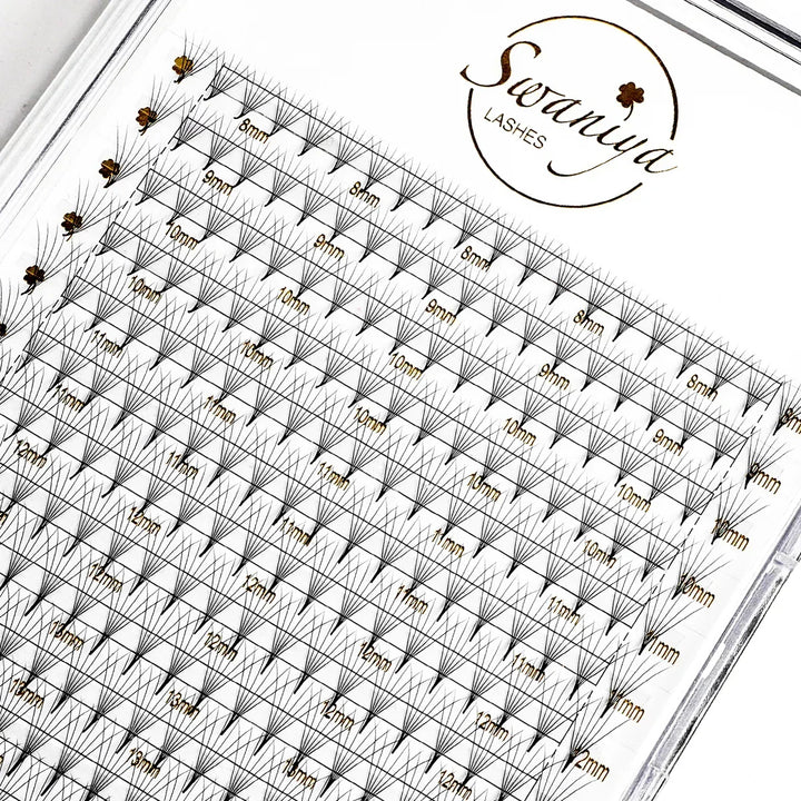 6D Lash Extensions Premade Fans – Natural Volume | 240 pcs - Swaniyalashes