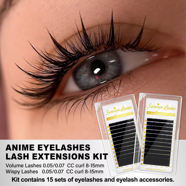 Anime Eyelashes Lash Extensions Kit - Swaniyalashes
