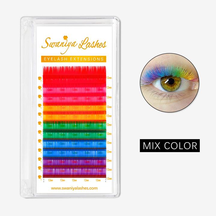 0.07mm Premium Different Color Lashes - Swaniyalashes