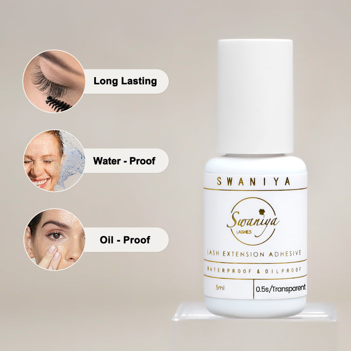 Eyelash Transparent Glue 0.5s dry - Swaniyalashes