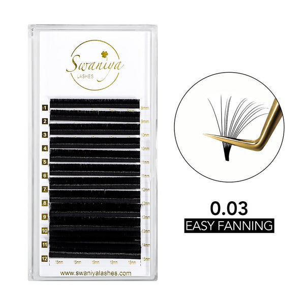 Cashmere Easy Fanning Lashes 0.03 - Swaniyalashes