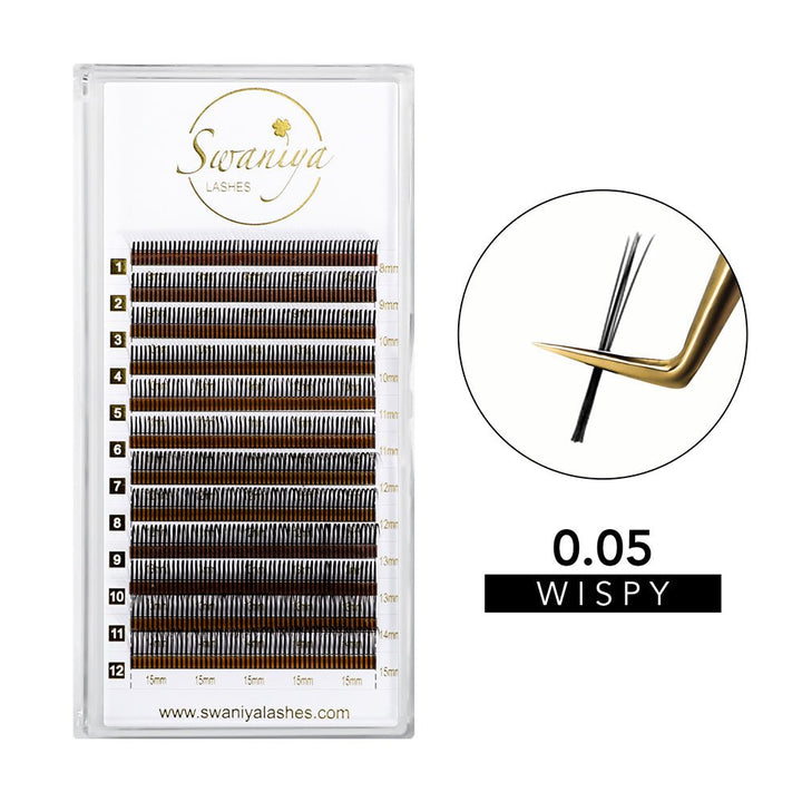 Cashmere Wispy Lashes 0.05 - Swaniyalashes