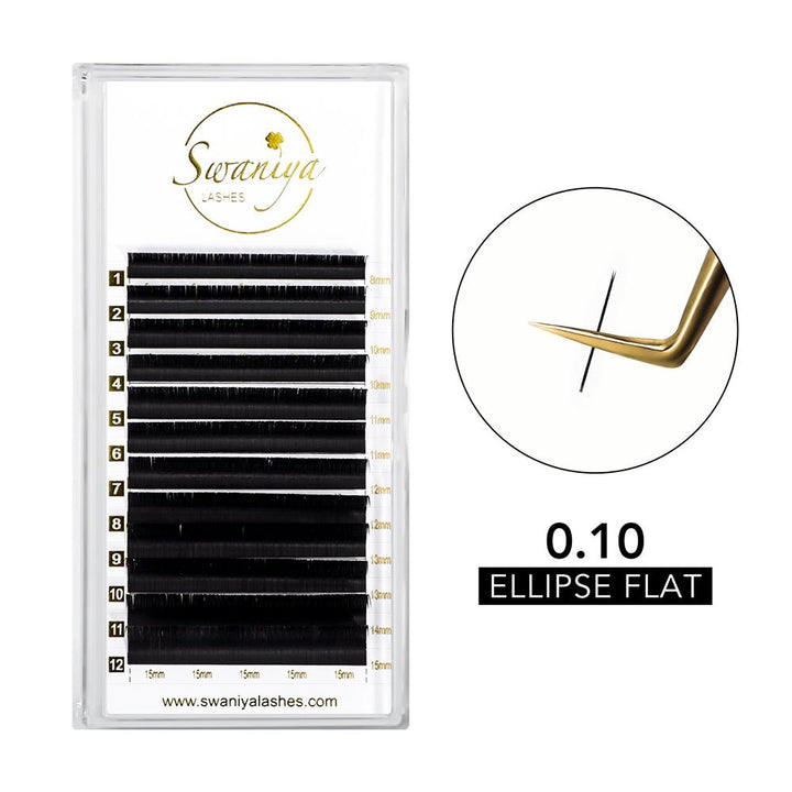 Ellipse Flat Lashes 0.10 - Swaniyalashes