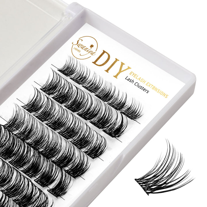 F01 Style DIY Cluster Lash Extensions - Swaniyalashes