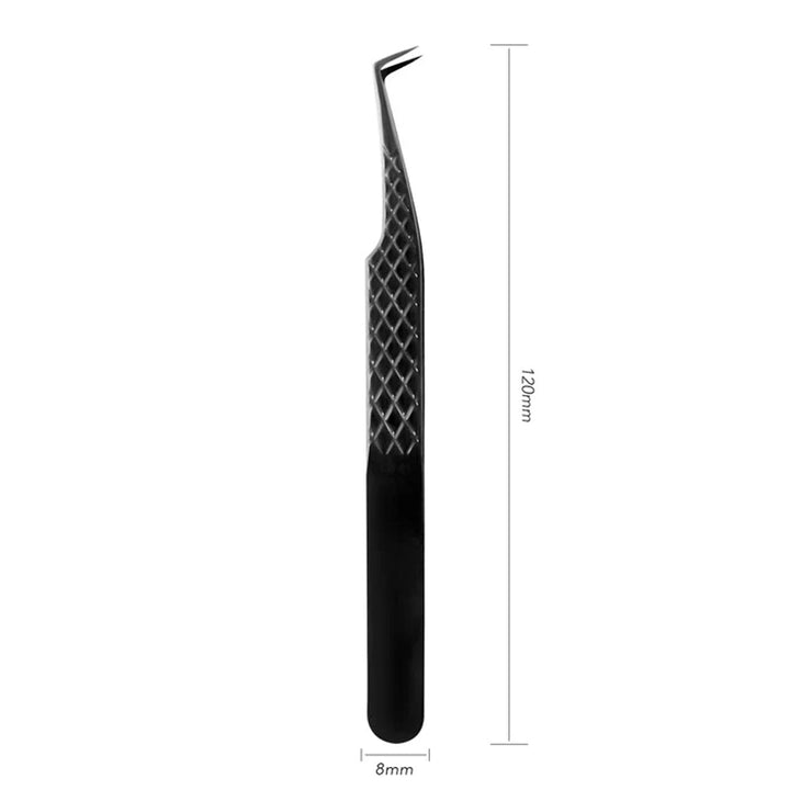 Fiber Tip Tweezers 80 degree F-SWB-02 for Volume Lashes - Swaniyalashes