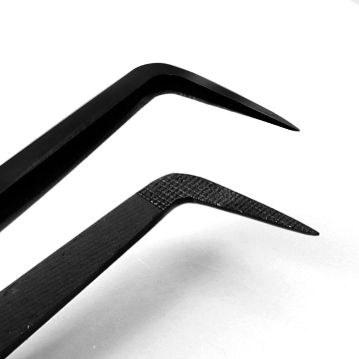 Fiber Tip Tweezers 90 degree F-SWB-01 for Volume Lashes - Swaniyalashes