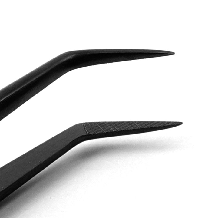 Fiber Tip Tweezers F-SWB-04 for Volume Lashes - Swaniyalashes