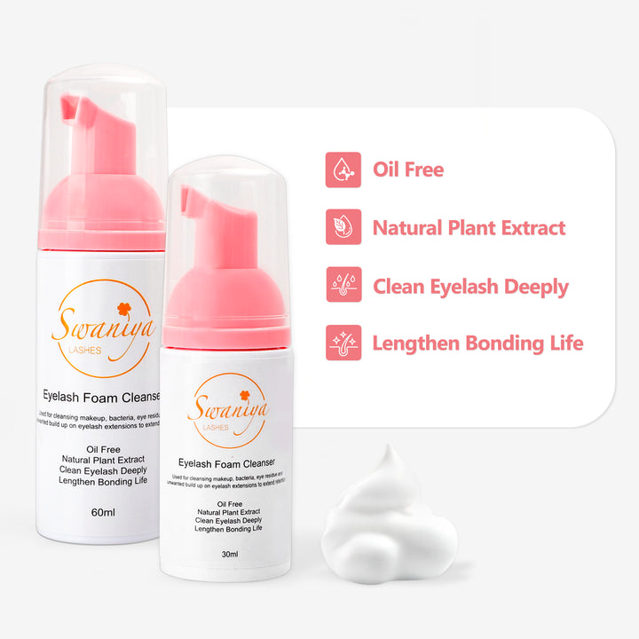 Eyelash Foam Cleanser (shampoo) - Swaniyalashes