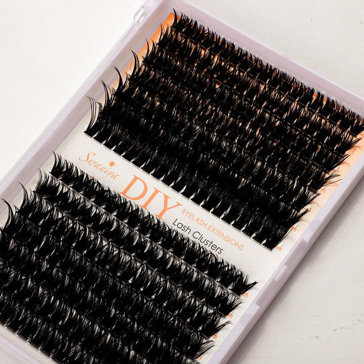 DIY Lash Clusters Kits 80D+100D D curl 10-16MIX - Swaniyalashes