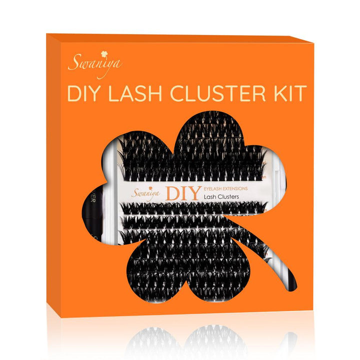 DIY Lash Clusters Kits 80D+100D D curl 10-16MIX - Swaniyalashes