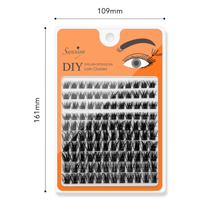 DIY Lash Clusters LC130 D curl 10-16MIX - Swaniyalashes