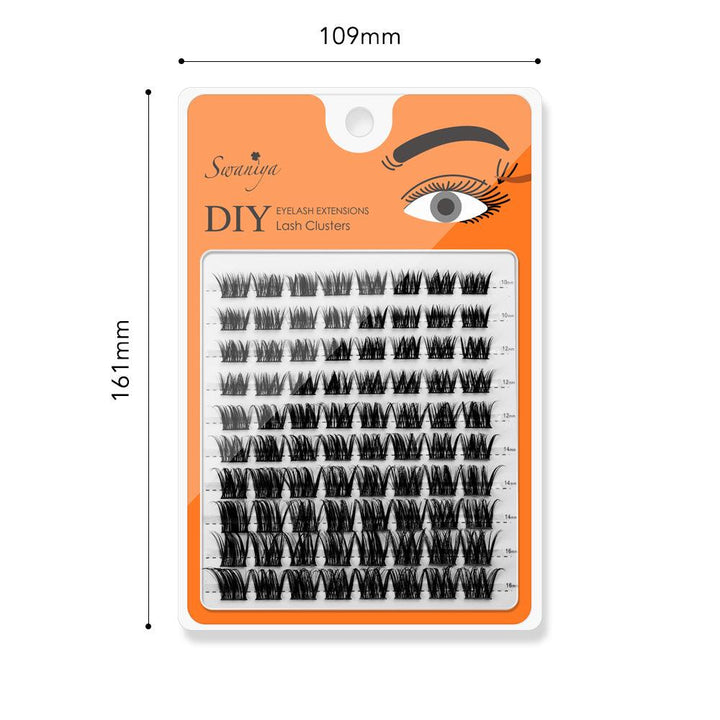 DIY Lash Clusters LC142 D curl 10-16MIX - Swaniyalashes