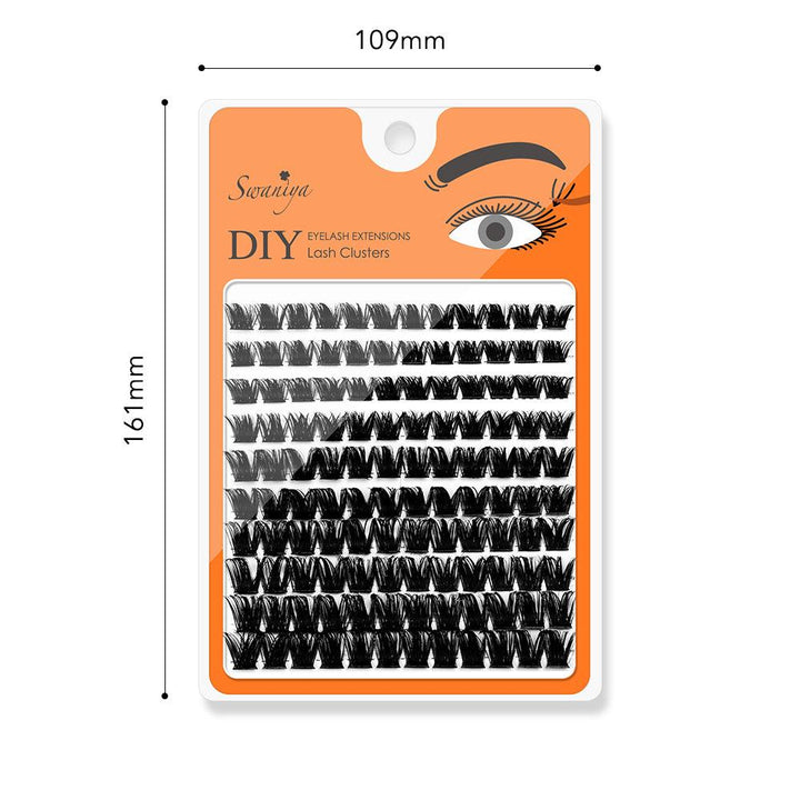 DIY Lash Clusters LC20 D curl 10-16MIX - Swaniyalashes