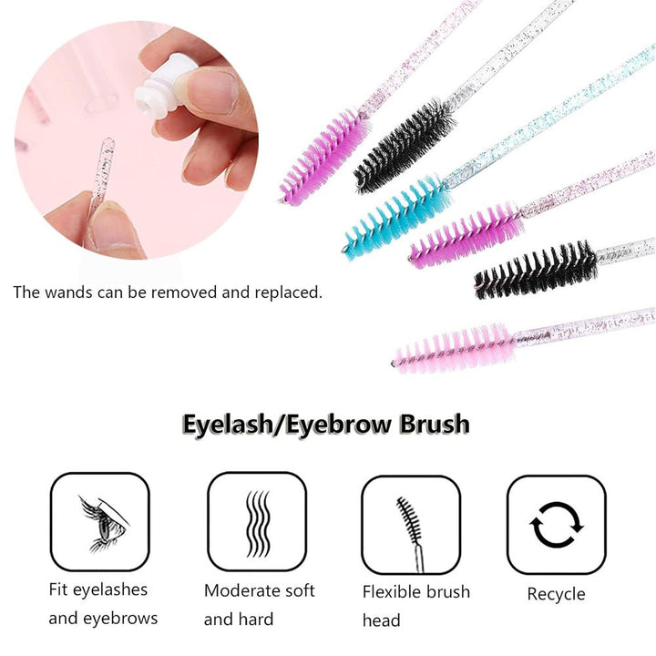 Luxury Individual Eyelash Brush (Mix Color) - Swaniyalashes