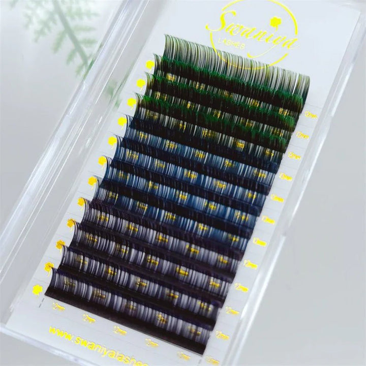 Black Ombre Lashes 0.07 - Swaniyalashes