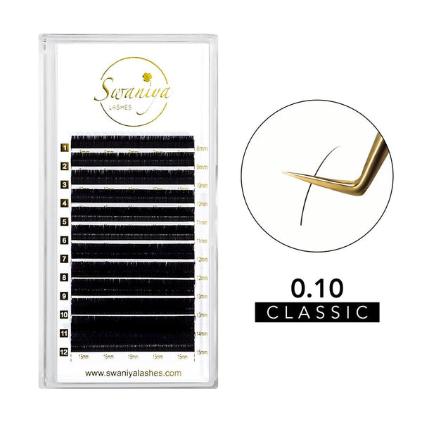 Premium Classic Lashes 0.10 - Swaniyalashes