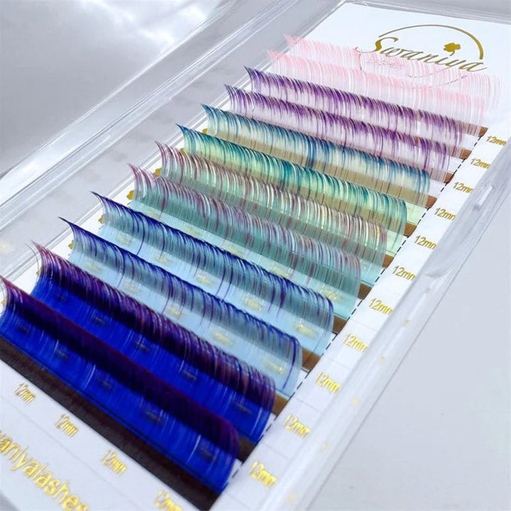 Colorful Ombre Lashes 0.07 - Swaniyalashes