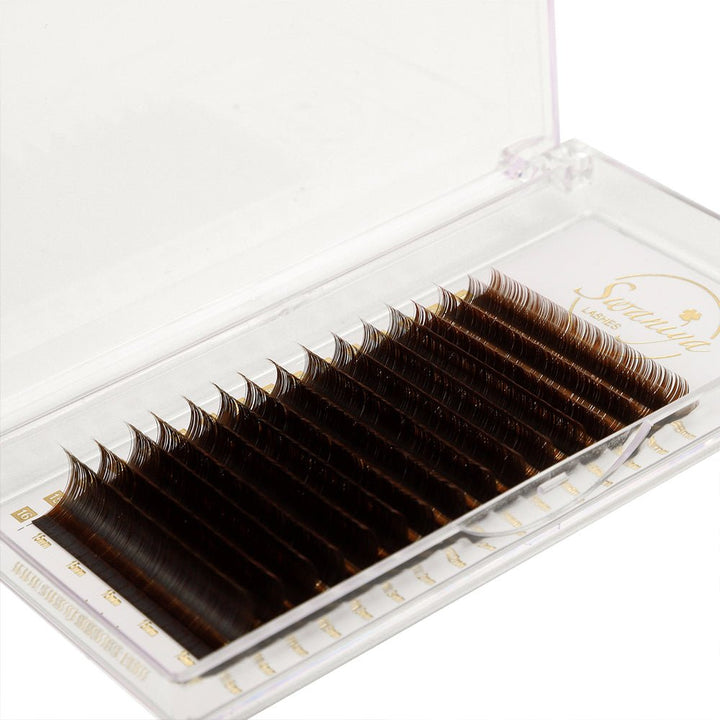 Premium Cashmere Deep Brown Lashes 0.07 - Swaniyalashes