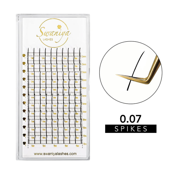 0.07mm Premade Spikes Lashes - Swaniyalashes