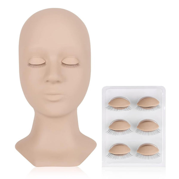 Training Mannequin Head (replacement eyelids) - Swaniyalashes