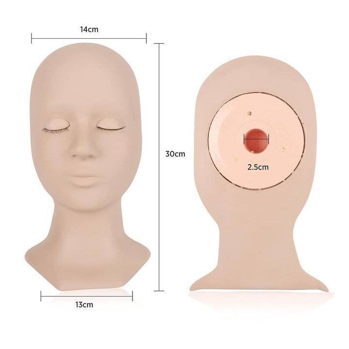 Training Mannequin Head (replacement eyelids) - Swaniyalashes