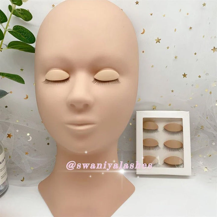 Training Mannequin Head (replacement eyelids) - Swaniyalashes