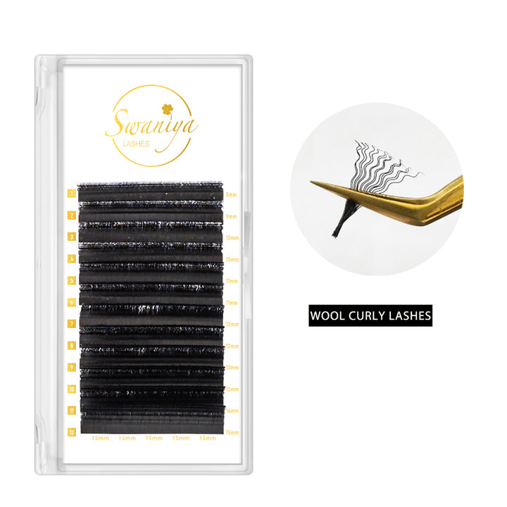 Wool Curly Lashes - Swaniyalashes