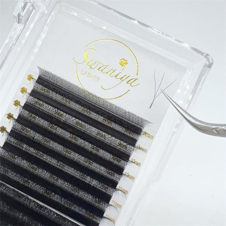 3D W Clover Lashes 0.07（Wholesale） - Swaniyalashes