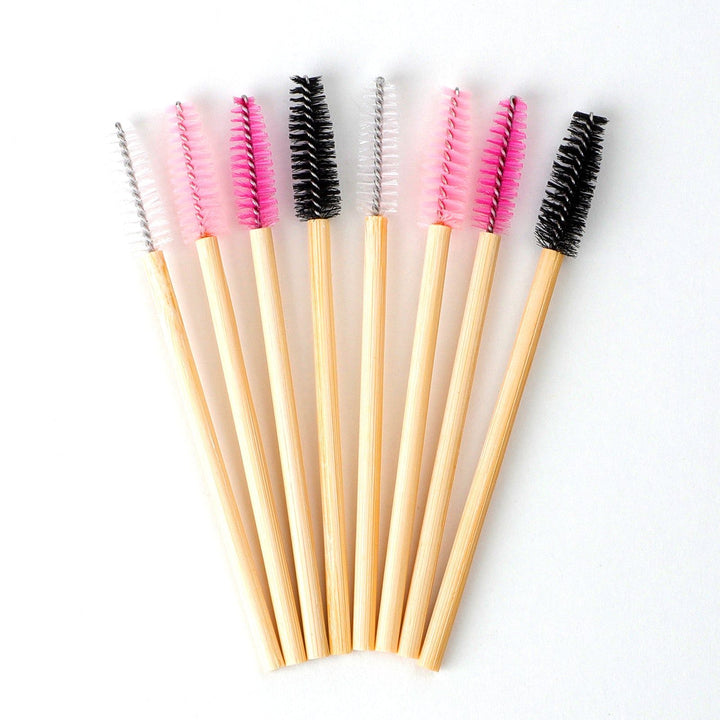 Bamboo rod eyelashes brush (Wholesale) - Swaniyalashes