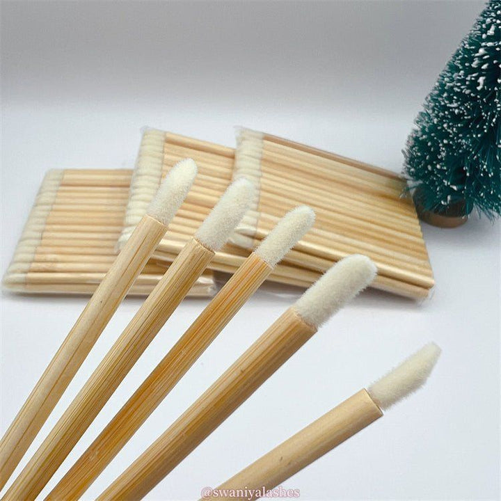 Bamboo Rod Lip Brush (Wholesale) - Swaniyalashes