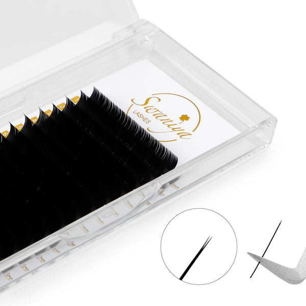 Cashmere Ellipse Flat Lashes 0.10（Wholesale） - Swaniyalashes