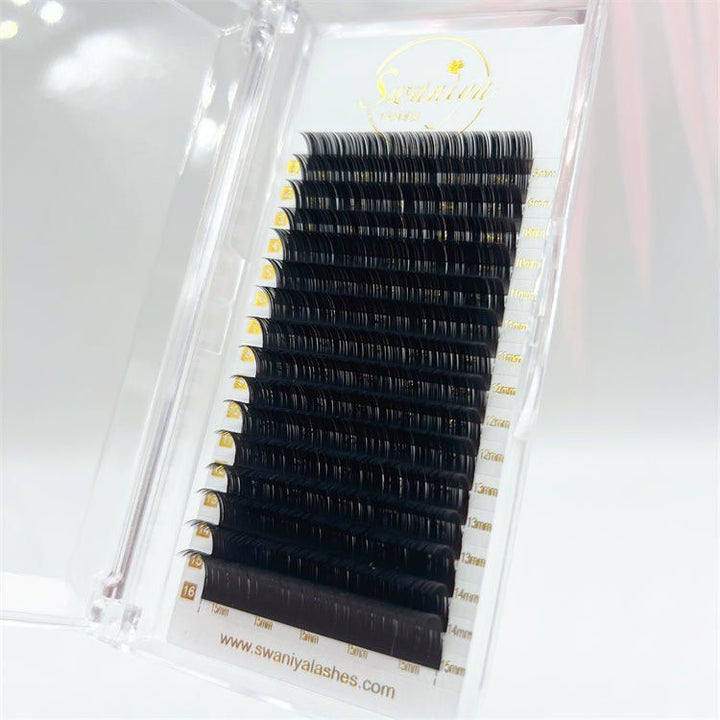 Cashmere Ellipse Flat Lashes 0.20（Wholesale） - Swaniyalashes