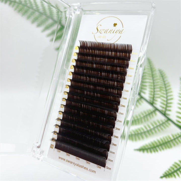 Dark Brown Lashes 0.07（Wholesale） - Swaniyalashes