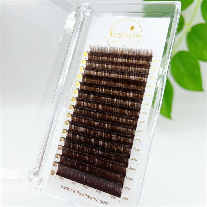 Deep Brown Lashes 0.07（Wholesale） - Swaniyalashes